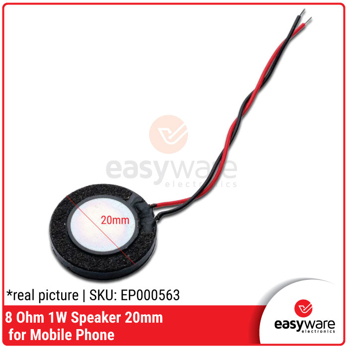 Speaker 8 Ohm 1 Watt 20 mm speaker mini circual 8Ohm 1W