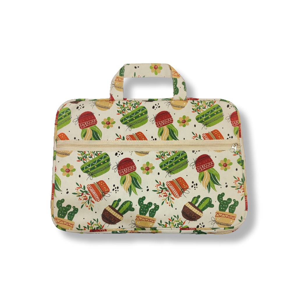 Tas laptop kanvas sleeve jinjing aesthetic korean style 14 Inch model terbaru