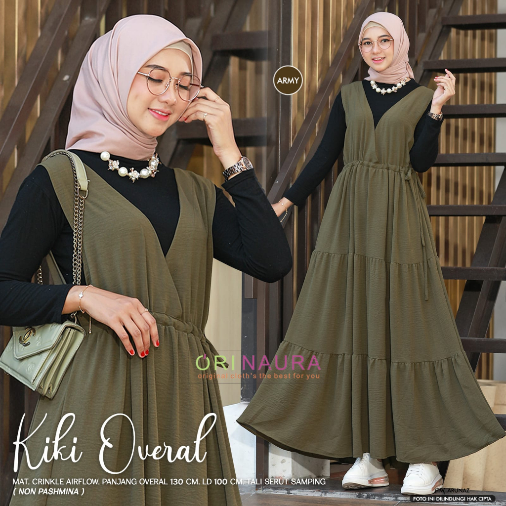 Kiki Overal Mat Crincle Airflow Premium Original Produk By Orinaura