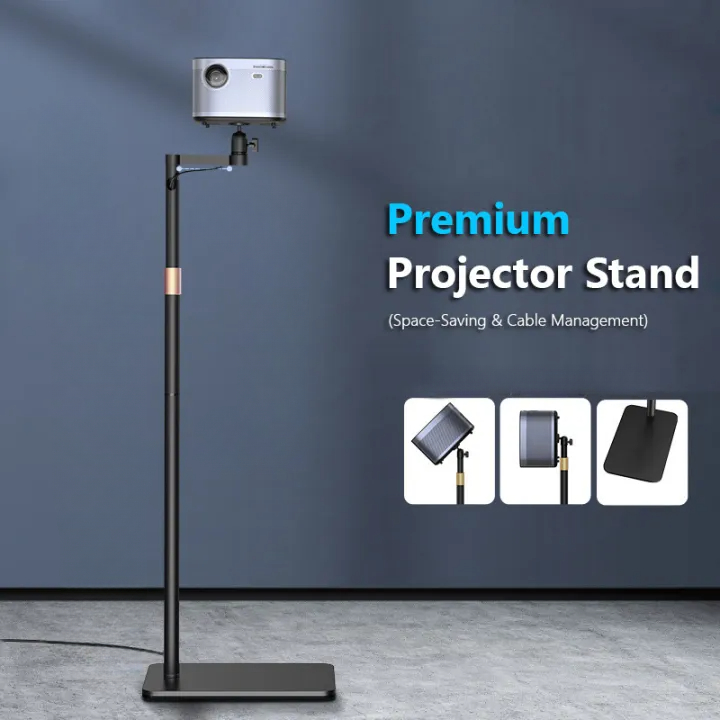 Proyektor Stand Telescopic Adjustable 360 Rotation Multi Angle - SH-04 - Black