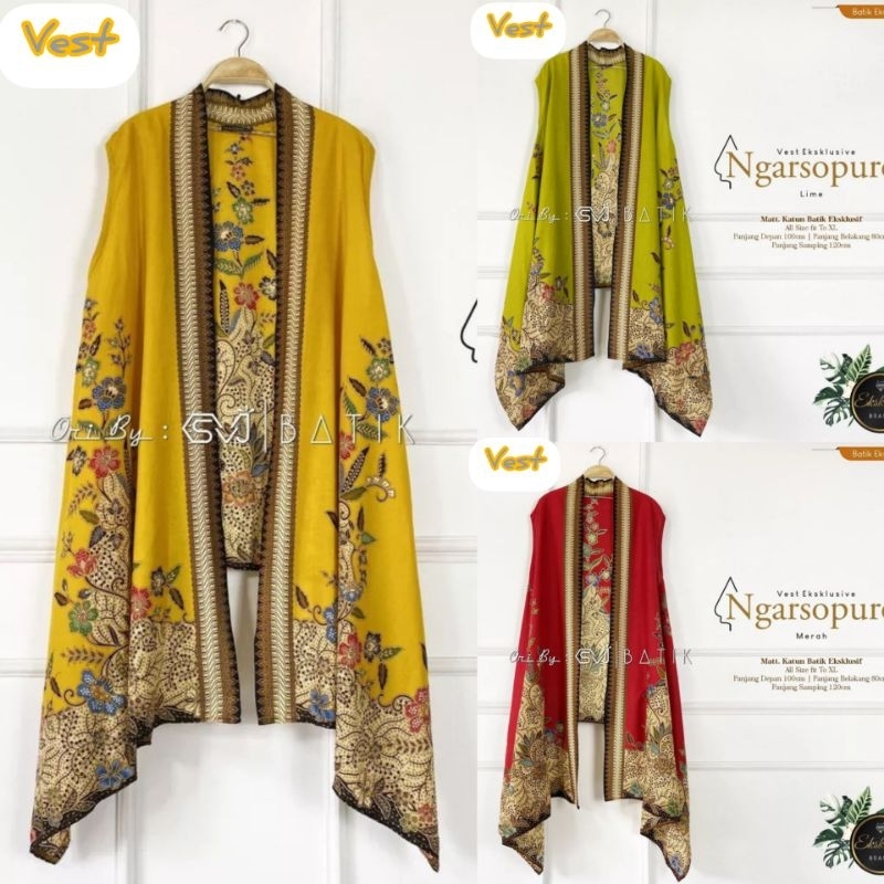 VEST OUTER BATIK MODERN UNGGUL / OUTER BATIK MODERN