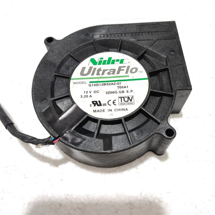 Kipas blower keong NIDEC 9cm 12V 3,20A tok-mi Berkualitas