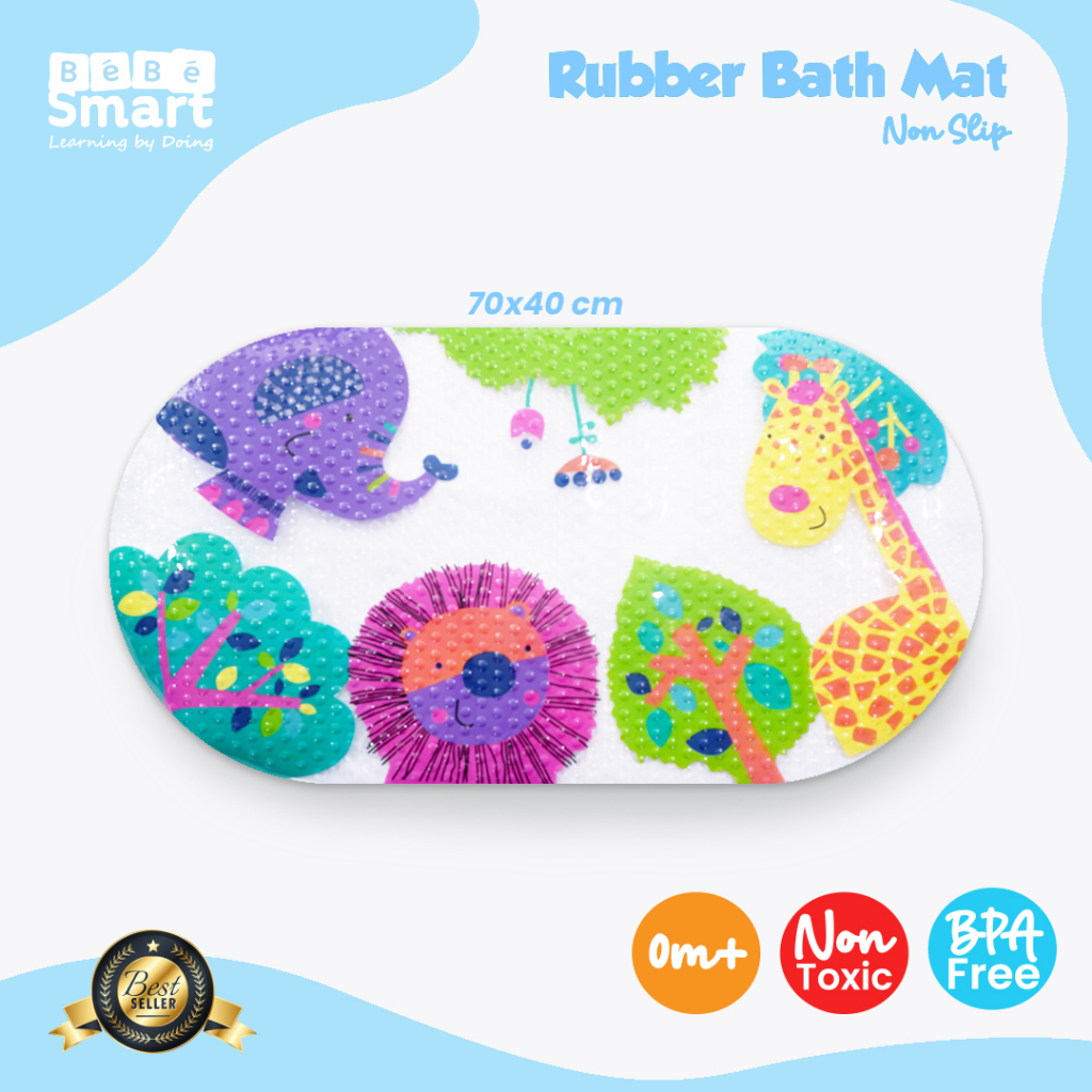 Perlak mandi Bebe smart Turtle Bath mat non slip