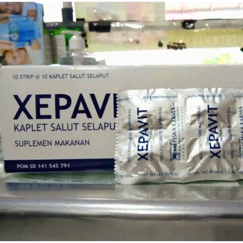 XEPAVIT Xepavit isi 10 Tablet - Pencegahan danpengobatan defisiensi vitamin & mineral (Per Strip)