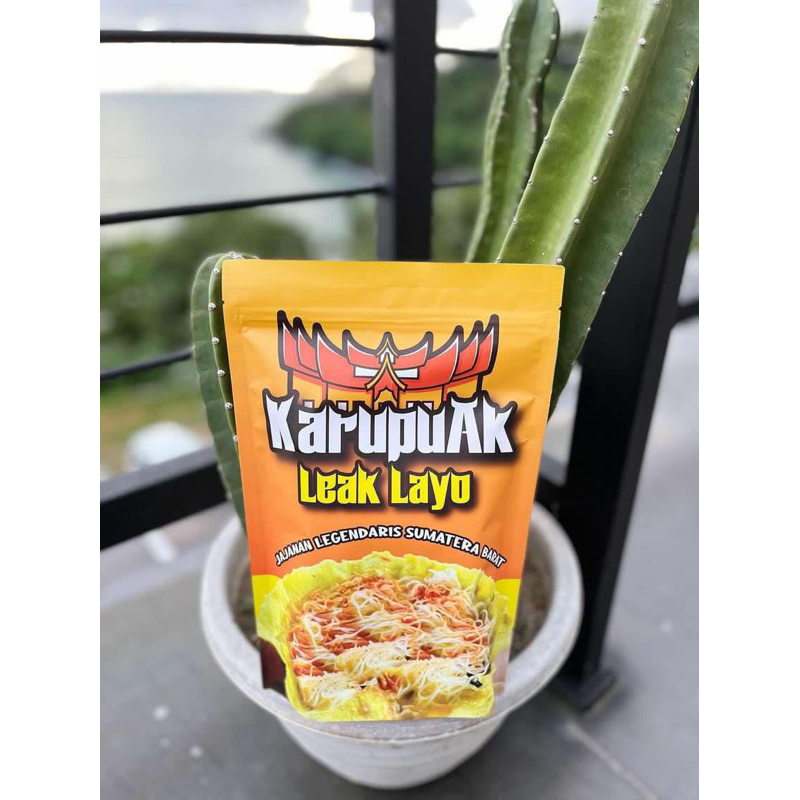 

karupuak kuah sate khas padang