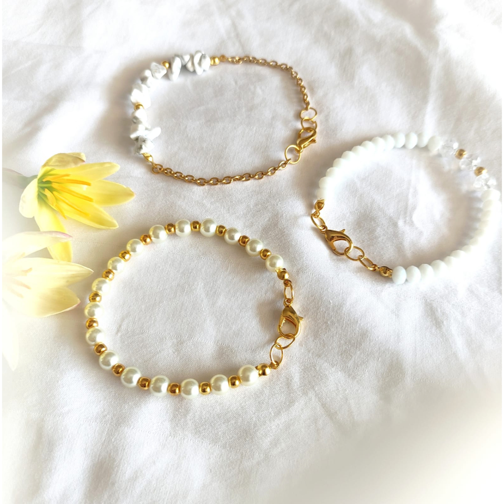 GELANG TANGAN WHITE SERIES FASHION PEREMPUAN