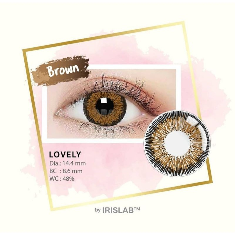 SOFTLENS LIVING COLOR LOVELY BROWN 2TONE  ( MINUS -0.50 S.D -6.00 )