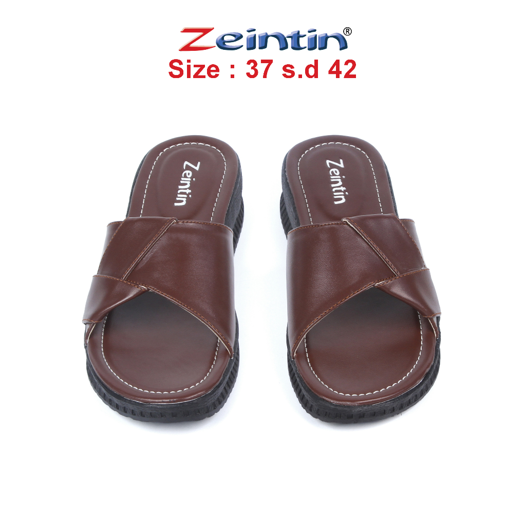 Zeintin - Sandal Wanita Sendal Wedges Wanita Slide Murah Hak Pendek Original Zeintin HP