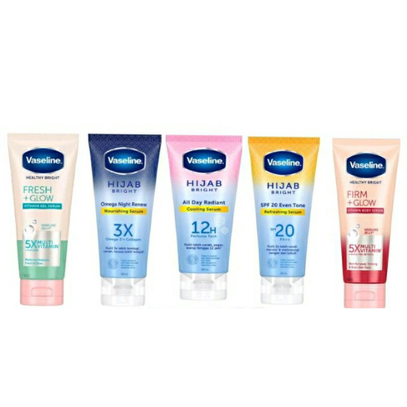 Vaseline Body Lotion Gluta I Hijab Colling I All Day Refresh Serum I Soft Glow Serum I Night Renew Nourish