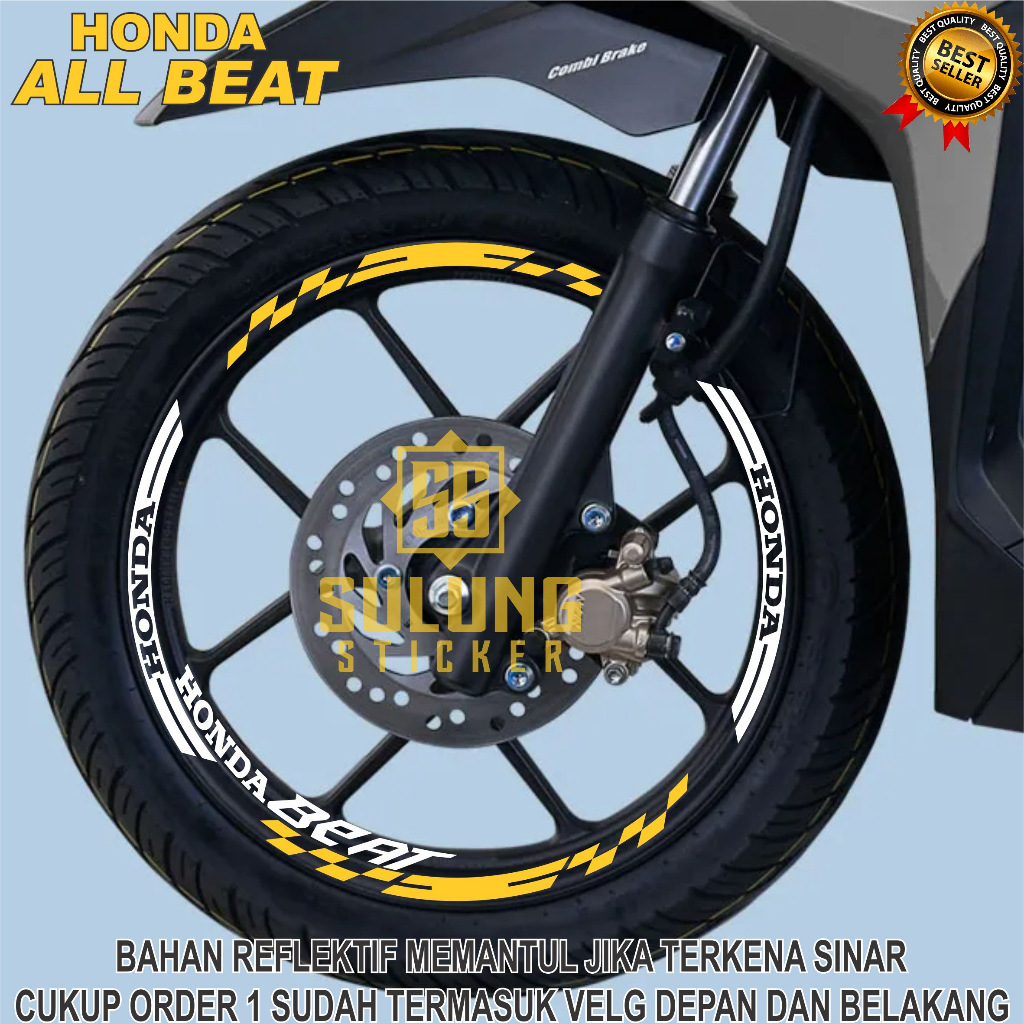 Stiker Variasi Velg Motor Honda All Beat Cutting Sticker Pelk