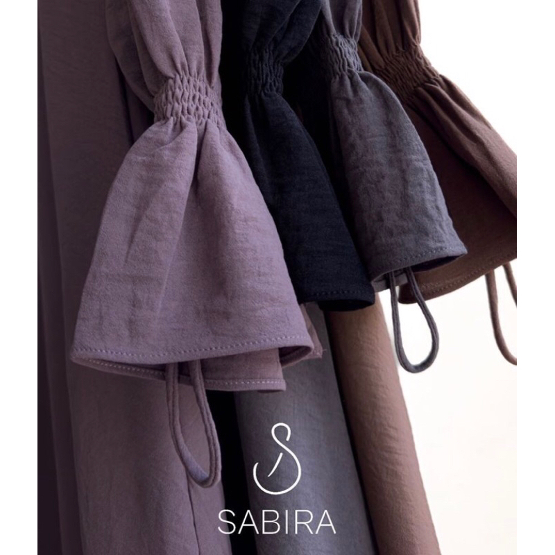 NORA DRESS AKU SABIRA SABIRA BLACK PHANTOM COCOA SIZE M SIZE L