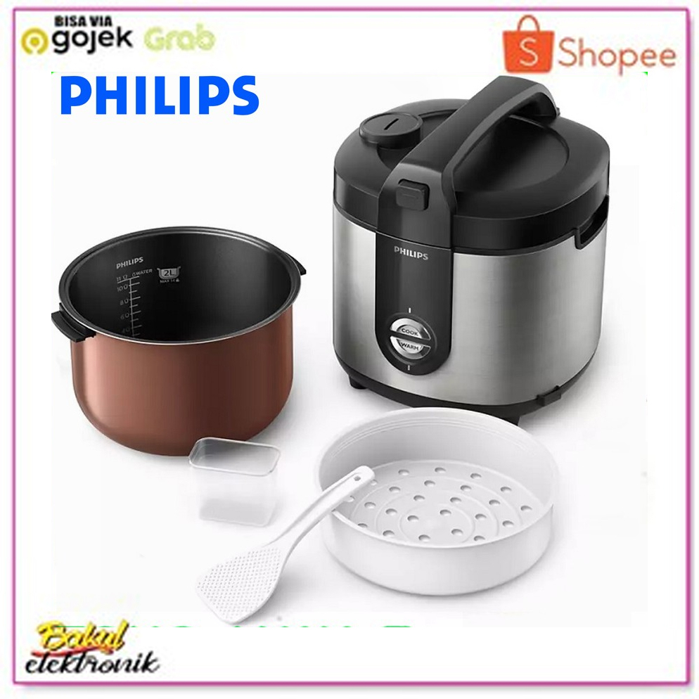 Philips Hd3128/33 Rice Cooker 3in1 Kapasitas 2 Liter - Silver