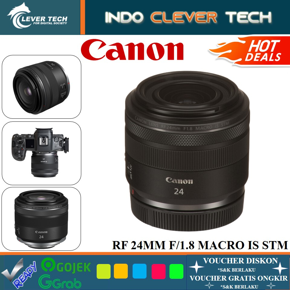 Canon RF 24mm f 1.8 Macro IS STM Lens - GARANSI RESMI
