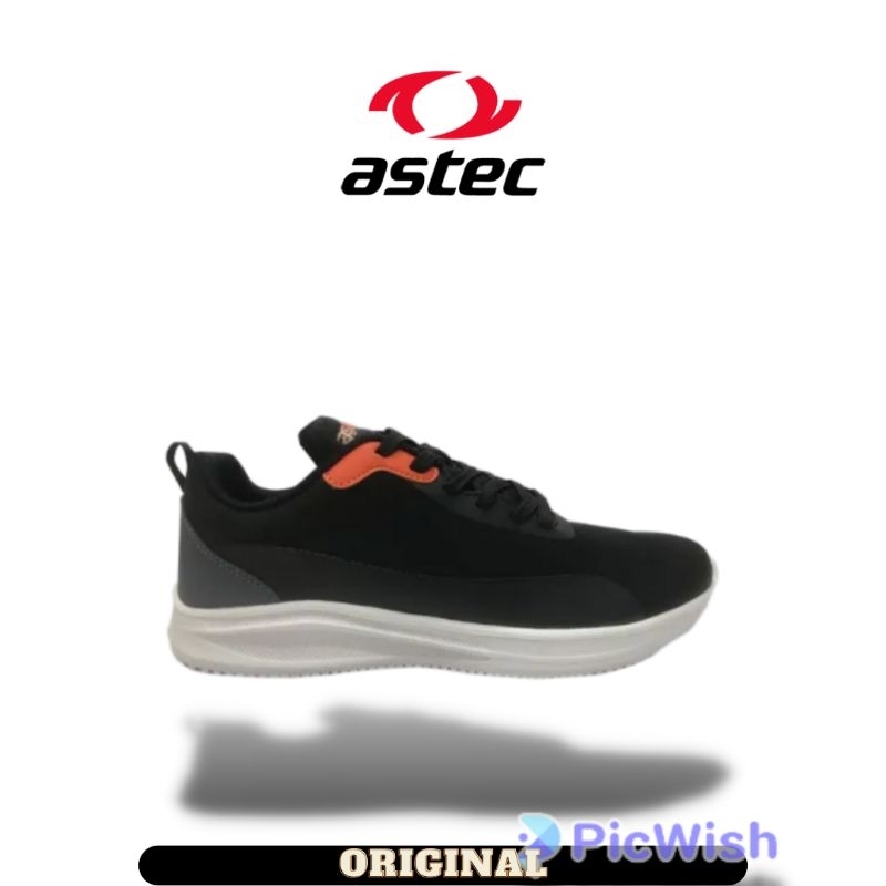 Sepatu Astec Gage Walking Black Orange Men Original