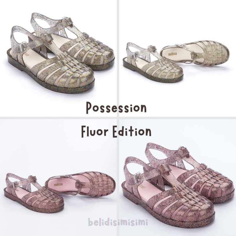 Melissa Possession Fluor Edition Ad Sandal Wanita Glitter