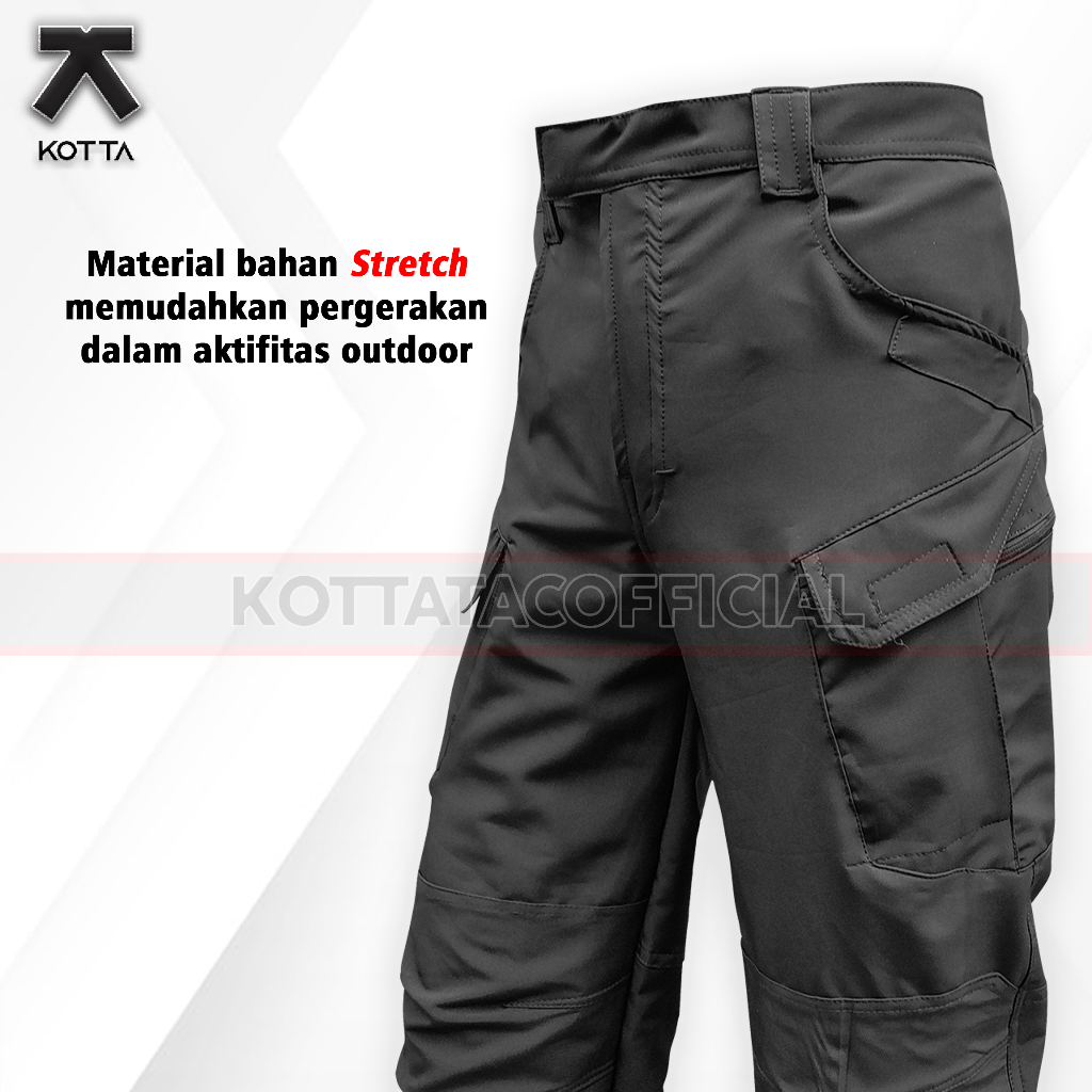 CELANA QUICKDY TACTICAL OUTDOOR HITAM PANJANG PASPAMPRES GUNUNG LAPANGAN STRIT ANTI AIR
