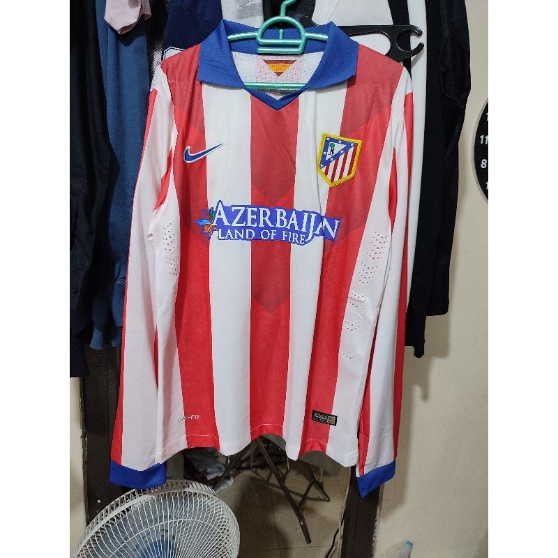 JERSEY ATLETICO MADRID HOME 14/15 LS SIZE L FREE NNS + PATCH