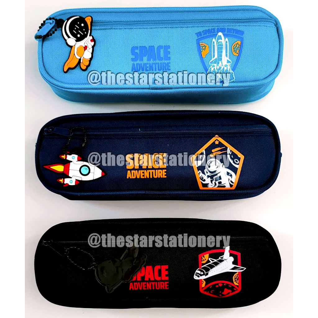 

(1 Biji) Kotak Pensil Resleting Xiaolingjing BD-951 + Gantungan / Tempat Pensil 23.5*8.5*5 Cm