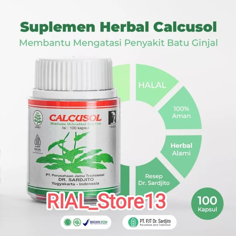 Calcusol 100 kapsul Mengatasi Batu Ginjal