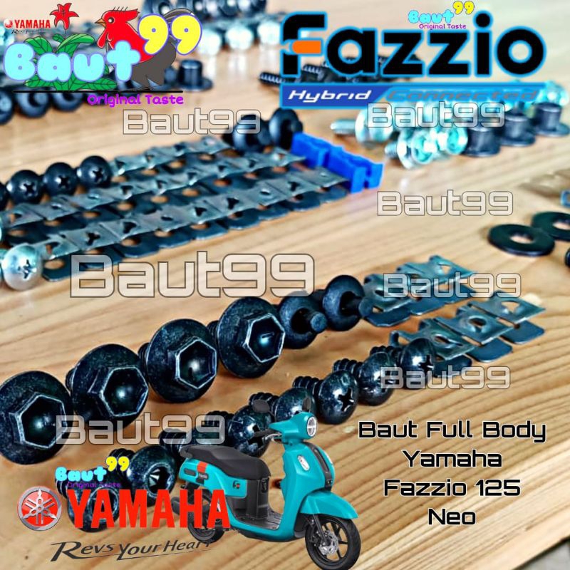 Baut Fullset body Yamaha Fazzio 125 Neo/Full body Yamaha Fazzio 125 Neo