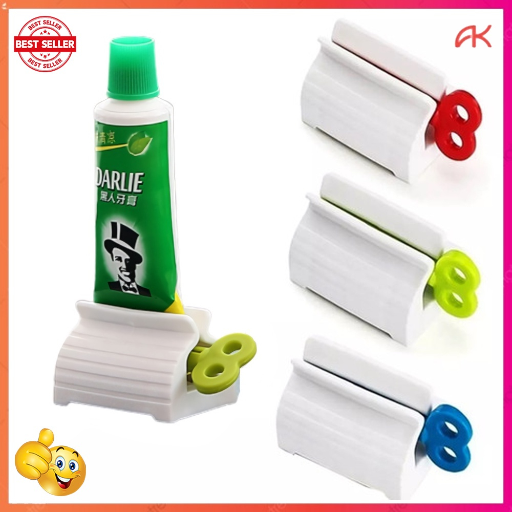 JT - Dispenser Odol Model Roll Putar / Alat Penjepit Penggulung Pasta Gigi / Alat Putar Pencet Gulung Tube Krim Kosmetik Toothpaste Squeezer