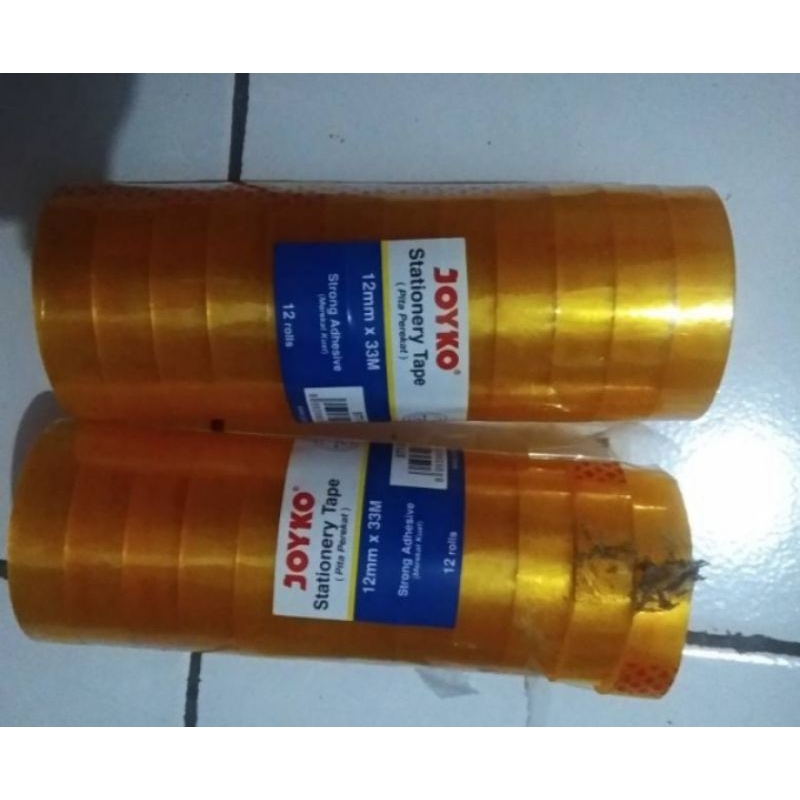 

isolasi solatip cellotape kado kecil tebal 1/2 inch 12mm Joyko