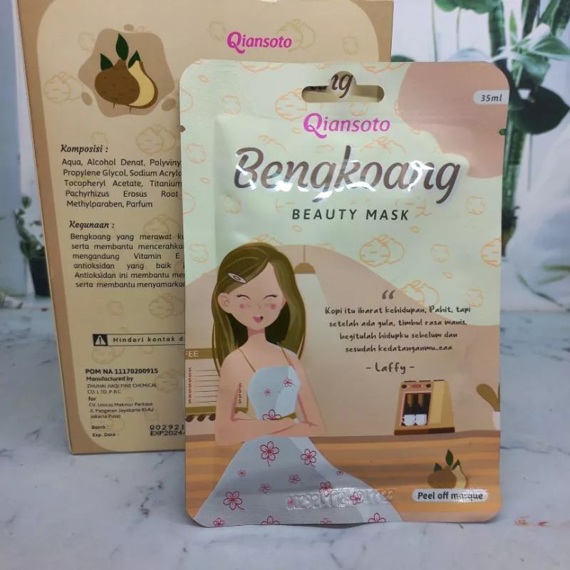 Masker Wajah Qiansoto Bengkoang Beauty Mask