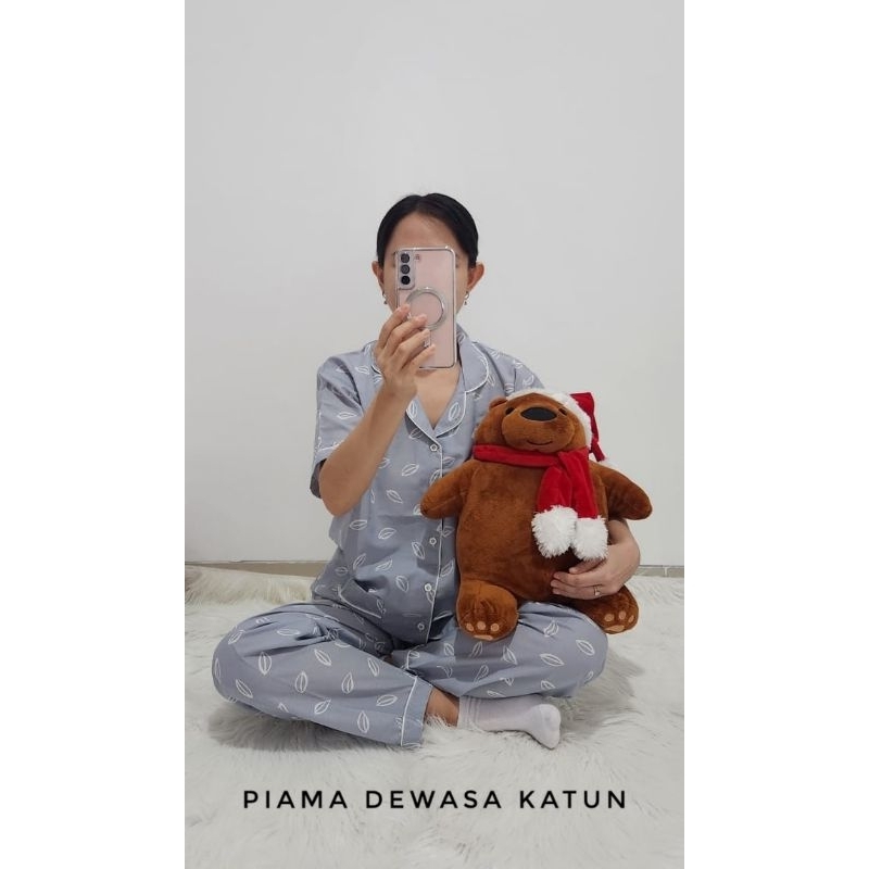 Piyama Dewasa Katun Premium Baju Tidur Wanita Dewasa Katun