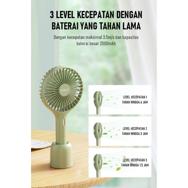 MINI FAN ROBOT RT-BF17 KIPAS ANGIN ORIGINAL