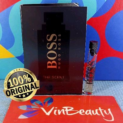 Vial Parfum OriginaL Hugo Boss The Scent EDT 1.5 ml For Men Murah