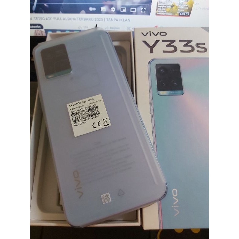 VIVO Y33s RAM 8GB/128GB SECOND FULLSET ORIGINAL ISTIMEWA