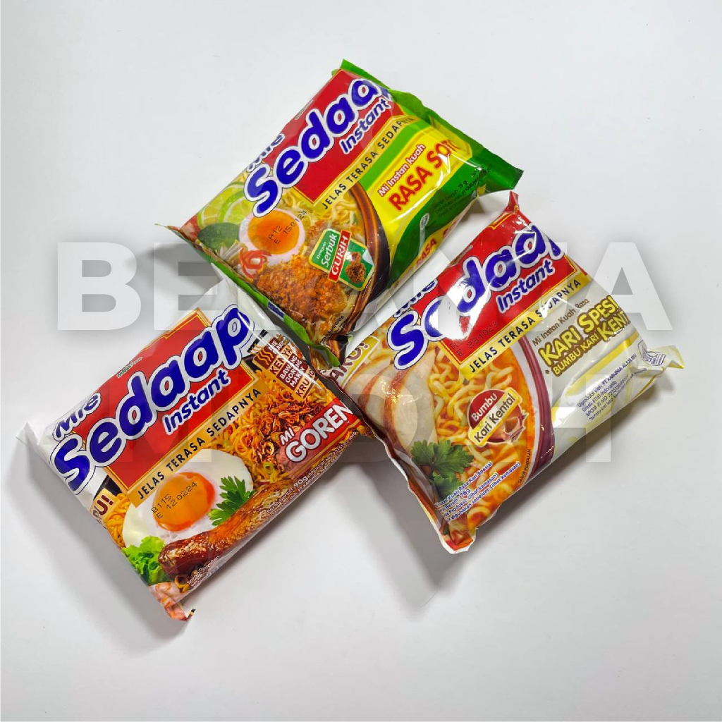 

MIE SEDAAP MI INSTANT ALL VARIAN 1 PCS GORENG | SOTO | KARI SPESIAL [ MURAH ]