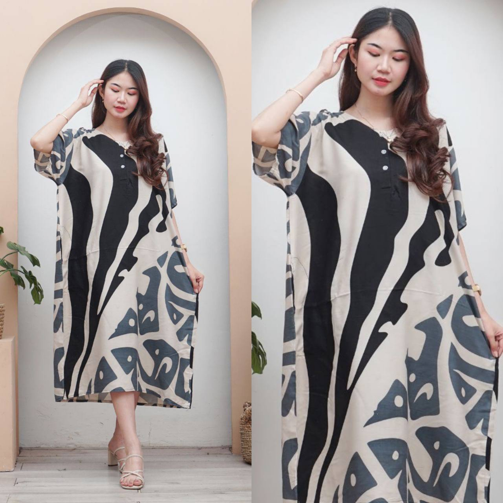 Jinja Luccy Dress Daster Nyaman Bumil Busui Friendly LD Jumbo 130cm