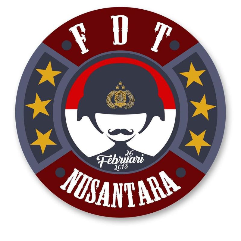 Bordir 3D Super Timbul Pin pdl Fdt Nusantara 2013 minimal 6 pcs