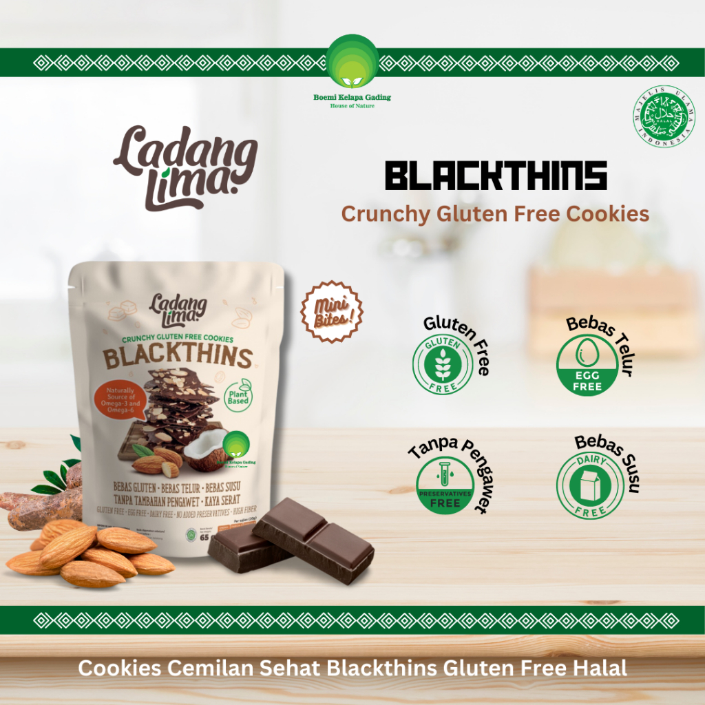 

Crunchy Gluten Free Cookies Blackthins Mini Bites 65 Gram Cemilan Sehat Tanpa Pengawet Vegan Food Tinggi Serat Ladang Lima