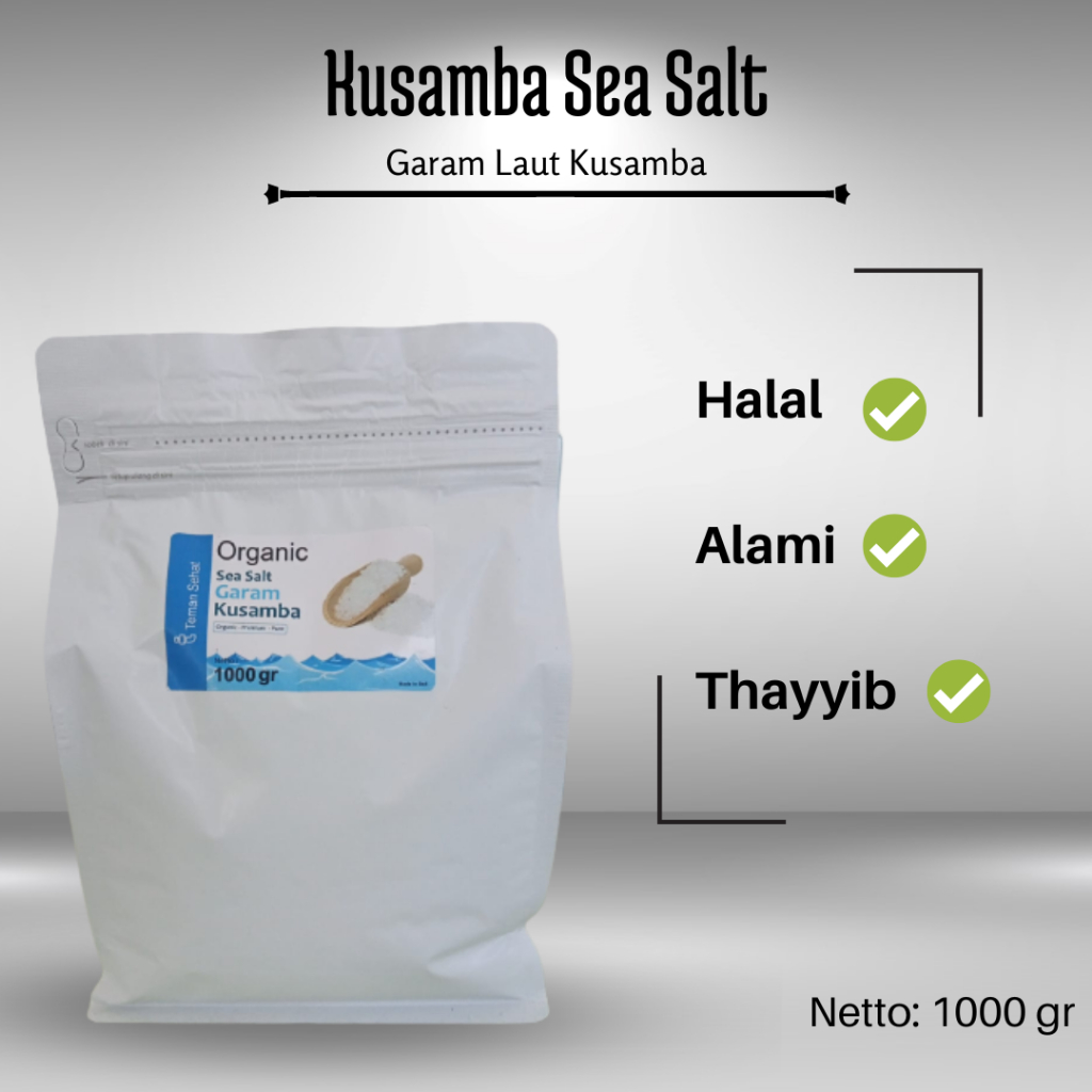 

1 Kg Natural Sea Salt / Garam Laut Kusamba