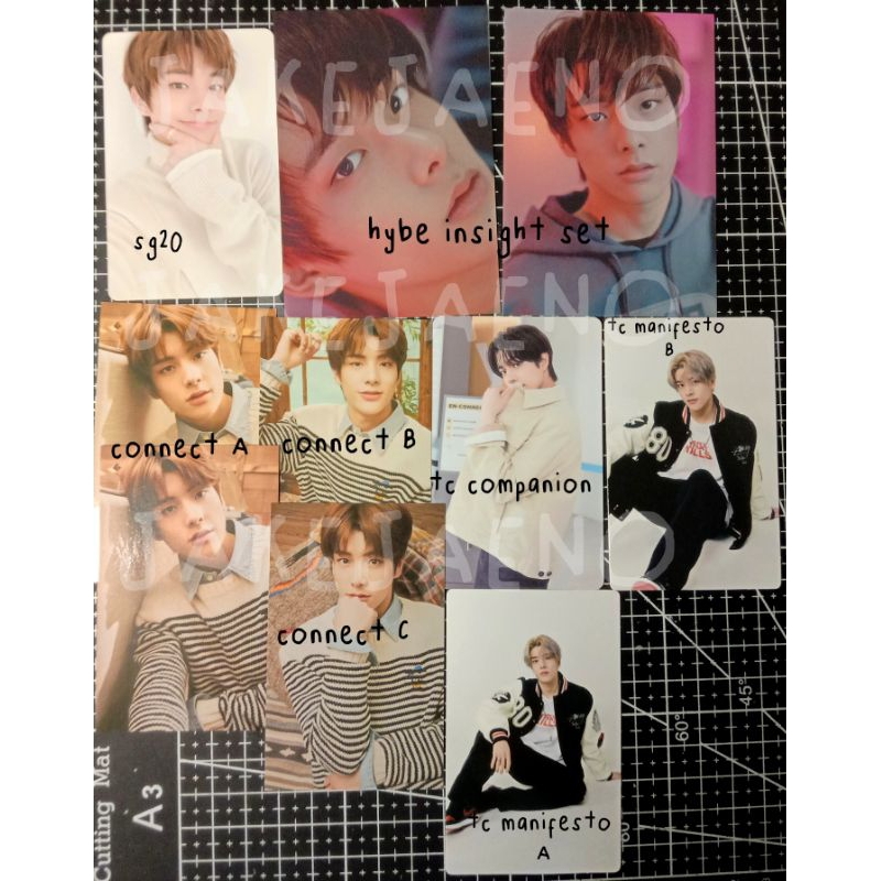 jake photocard sg21, tc en-connect, companion, manifesto, hybe insight official