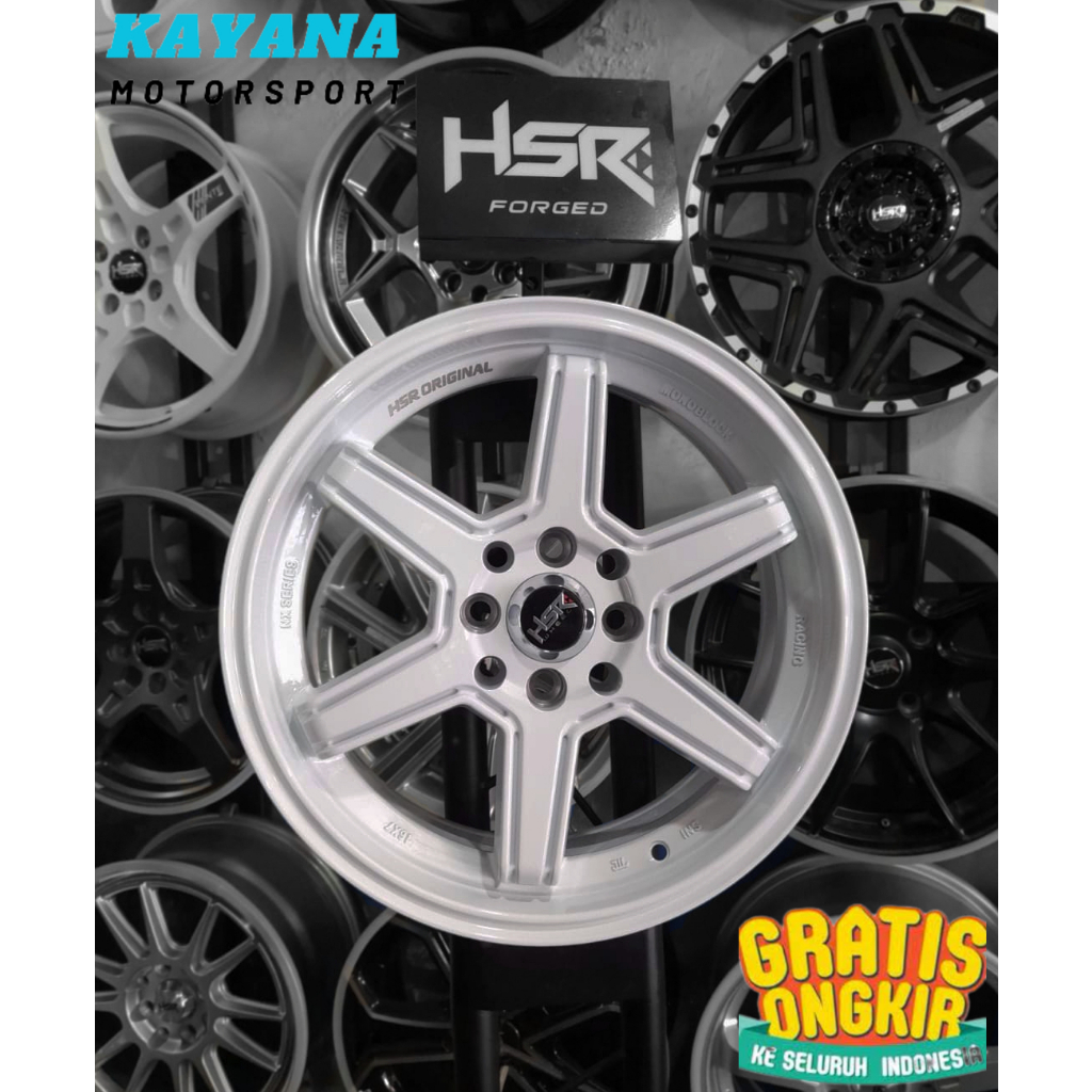 Pelek HSR Ring 16 White Tipe Minas Cocok Buat Mobil , Freed,Mobilio,Jazz
