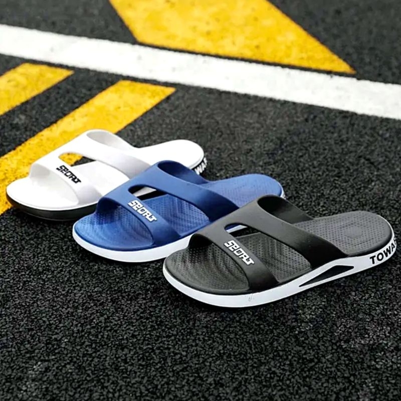 Sandal Pria New Fashion Sport Import / Sandal Slide Pria Jelly New Sport Tali Silang