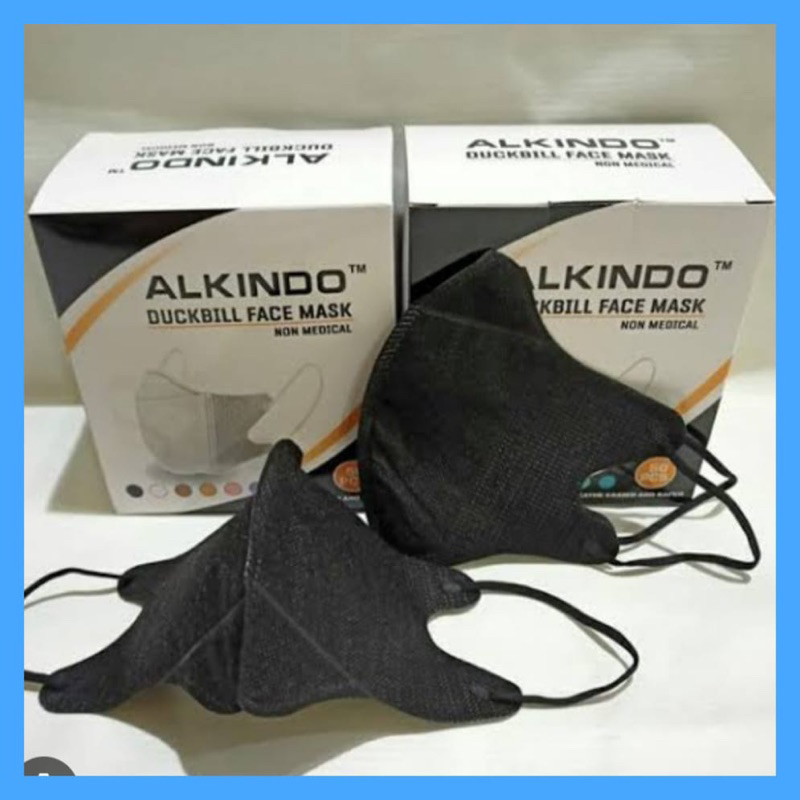 Masker Alkindo Duckbill Garis 3ply isi 50 pcs Facemask Murah Semarang