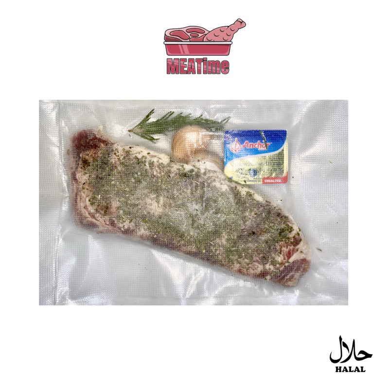 

Daging Steak Sirloin Meltique Wagyu 200gr (Siap masak)