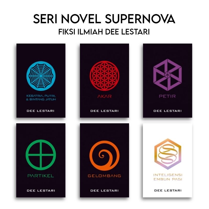 1 Set Seri Supernova Dee Lestari