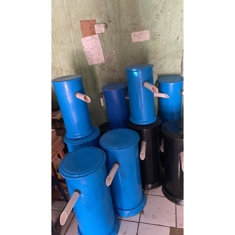 Tong filter fiberglass buat kolam ikan