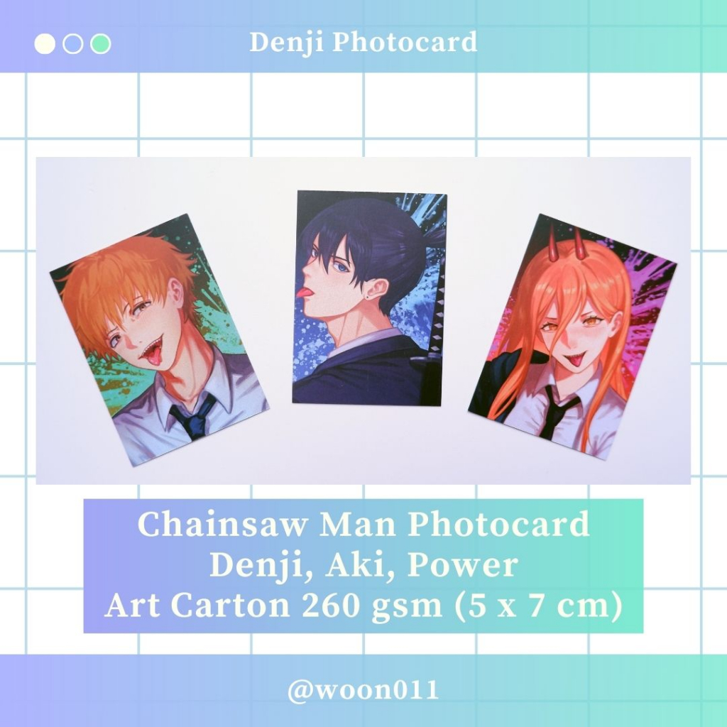Chainsaw Man Denji Aki Power Photocard