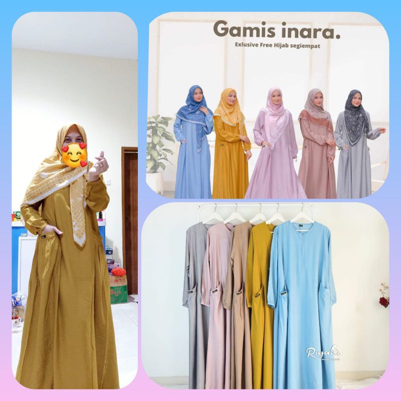 Gamis INARA/Riyani group/Gamis free hijab