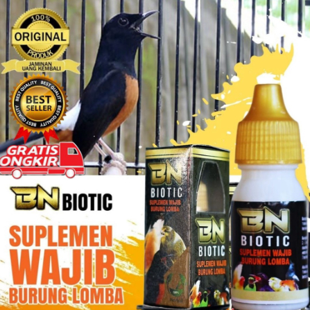BN BIOTIC Vitamin Burung Gacor Burung Kicau Lovebird Murai Murai Batu Atp Masteran Doping Jalak Sure