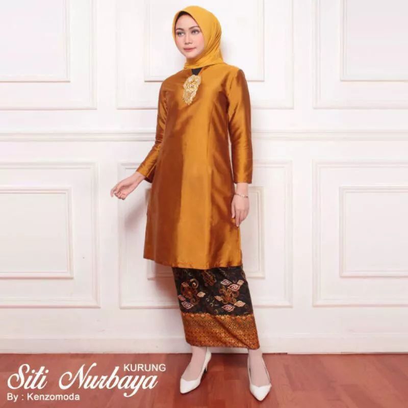 ATASAN KEBAYA TAFETA POLOS SITI NURBAYA/ ATASAN KEBAYA TAFETA POLOS /KEBAYA MODERN