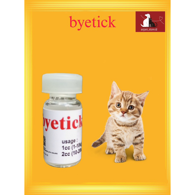 ANJANI BYETICK / Bye tick Obat kutu tetes kucing anjing / Obat kutu kucing anjing 2ml