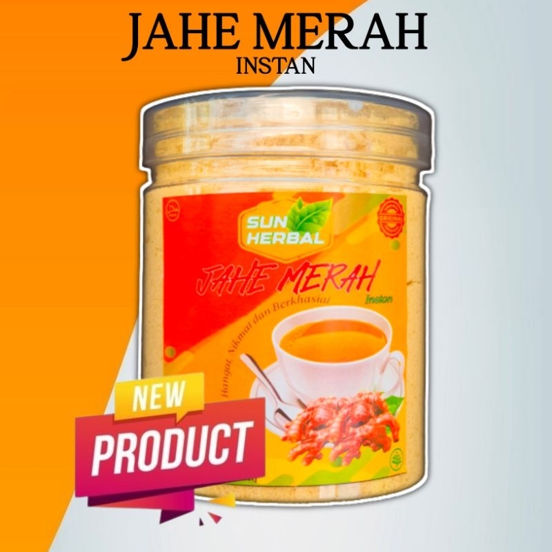 

Jahe Merah Instan Toples 100% Tanpa pengawet (SunHerbal) 500 gram