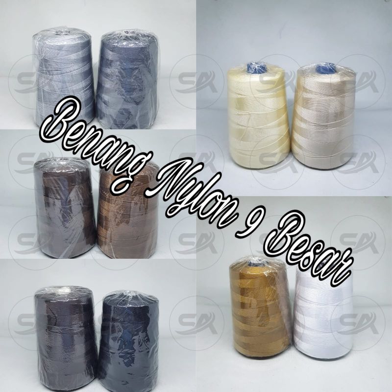 RK [DUS] BENANG NYLON NO 9 BESAR (ISI 6 pc) NILON CAP PENITI